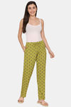 Coucou Woven Pyjama - Green Olive — thumbnail 4
